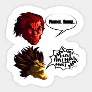 Woman meme ,Yujiro's version. Sticker
